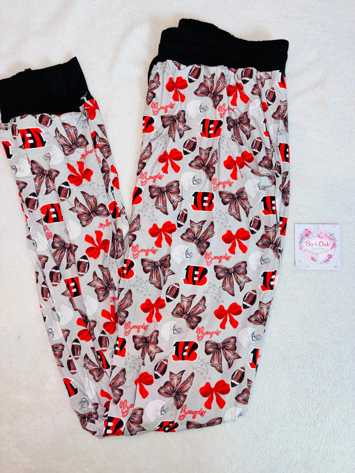 Adult Joggers Bengals Bows