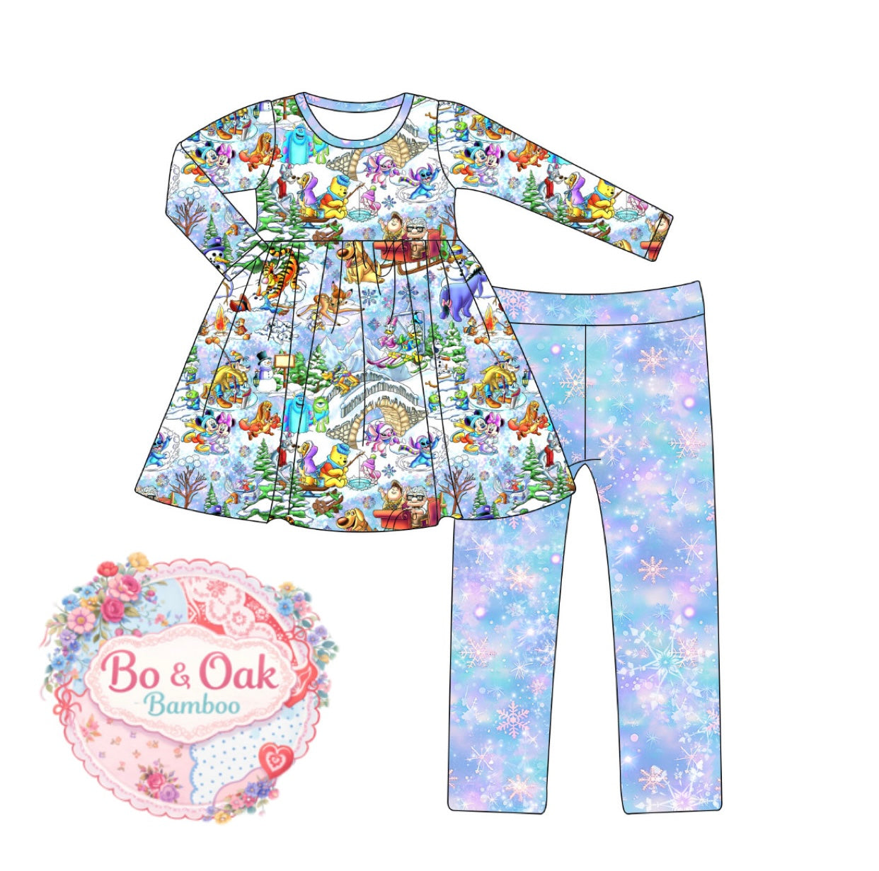 PRE-ORDER Winter Wonderland Peplum & Leggings