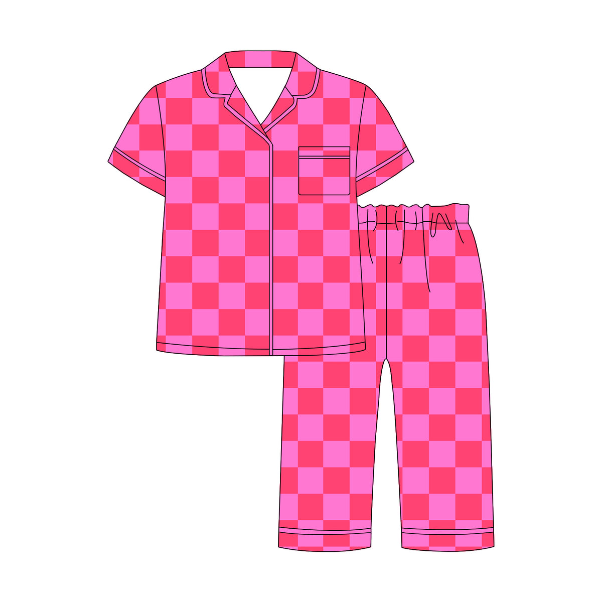 PRE-ORDER Pink Checks Women’s Set