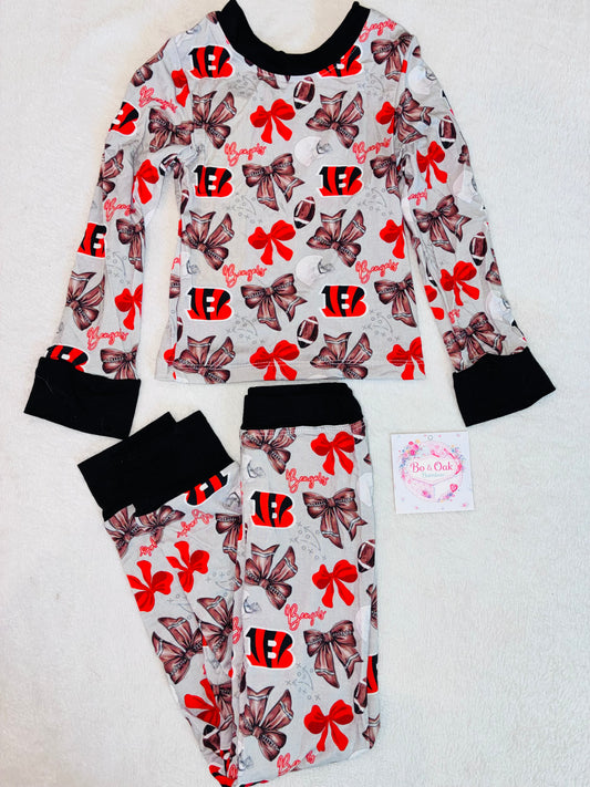 Bengals Bows Two Piece Set